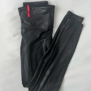 spanx faux leather leggings
